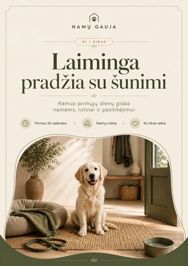 Laiminga pradžia su šunimi PDF viršelis